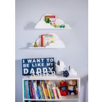 Dfn Wood Mdf Bulut Şekilli 2'li Raf Kitaplık Duvar Rafı Çocuk Odası Raf
