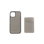 D'Fonce Gri Erkek Deri Kartlık-Telefon Kılıfı Tk MODEL SET 9