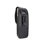 DFV mobile - NOKIA 6310 (2024) ile Uyumlu Metal Klipsli ve Kart Yuvalı Naylon Kemer Kılıfı - Siyah