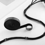 DFVmobile - Sihirli Çıkartma Fastener Bant Naylon Kablo Düzenleyici, Boyutu: 20 mm x 1 m kompatibel mit Lenovo Vibe P2 P2C72 (2016) - Siyah