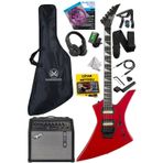 DG-34RD-50AMP Kelly Kasa Floyde 2x HH Manyetik 50W Amfili Elektro Gitar