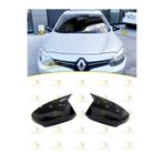 DG Power Renault Fluence 2009 - 2016 Batman Yarasa Ayna Kapağı Parlak Siyah ABS Plastik Seti