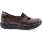 DGN 1035-23Y Kahve Kadın Dolgu Taban Cırtlı Comfort Ayakkabı
