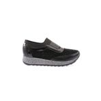 DGN 112130142674 Siyah Kalın Taban Silver Taşlı Kadın Sneakers Ayakkabı