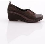 Dgn 2331 Kadin Lastik Detayli Dolgu Taban Comfort Ayakkabi - Kahve