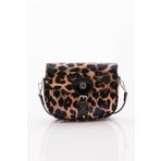 DGN 3052 Sarı Leopar Kadın Fitilli Çanta