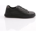 Dgn 9144 Erkek Düz Taban Sneaker Ayakkabi - Siyah-Gri