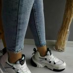 Dgn Bayan Kalın Taban Sneakers Spor Ayakkabı