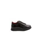 DGN Erkek Sneaker Spor Ayakkabı, Siyah Rugan, 44 Numara, 411063