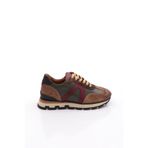 DGN Erkek Sneaker Spor Ayakkabı, Taba Süet Haki Bordo, 45 Numara