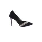 DGN Kadın Abiye Topuklu Ayakkabı, Siyah Velvet, 37 Numara 8800002901792