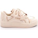 DGN Kadın B10750 Sneakers Ayakkabı Gold Renk Düz Taban ve Şık Tasarım ile Günlük Kullanıma Uygun