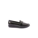 DGN Kadın Loafer Günlük Ayakkabı, Siyah Kırışık, 40 Numara 8800002917816
