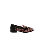 DGN Kadın Loafer Günlük Ayakkabı, Siyah Leopar, 37 Numara