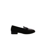 DGN Kadın Loafer Günlük Ayakkabı, Siyah Süet, 36 Numara, 3353-424