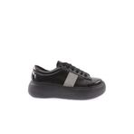 DGN Kadın Sneaker Spor Ayakkabı, Siyah Kırışık Siyah, 36 Numara, 873-1986