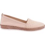 DGN P25 Bej Kadın Soft Anatomıc Footwear Deri Babet