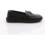 Dgn P39 Kadin Ip Desenli Comfort Ayakkabi - Siyah