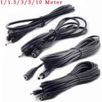 Dgspirit Ayak Koltuk 1/1.5/3/5/10M Dc Güç Kablosu Uzatma 5V 2A Kablo Adaptörü 3.5mm x 1.35MM Dc Erkek Dc Dişi Konnektör Cctv Güvenlik Kamerası Için (Yurt Dışından)