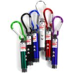 Dgspirit In 1 Çok Fonksiyonlu Ni Lazer LED El Feneri Anahtarlık Karabina Para Muayene Lambası (Yurt Dışından) - Renkli