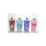 DGY STORE EmrDNM99813 Sevimli Kuromi Işıklı Pipetli Boncuklu Suluk Bardak 400 Ml