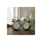 DGY STORE EmrDNM99938 Yuvarlak Eskitme Metal Çalar Saat