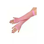 DGY STORE EmrK75T98593 Retro Neon Pembe File Parmaksız Eldiven 26 Cm