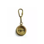 DGY STORE EmrK75T99704 Nostaljik Pirinç Pusula Figürlü Anahtarlık