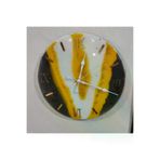 DGY STORE JWKT2NP7B3 Epoksi Duvar Saati 33 Cm Roma Rakamlı Altın Nehir Desenli Ultra Sessiz