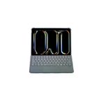 DGY STORE mptelA049-44984 T5507D İpad Pro 11 (2022) Kılıf Palermo Ledli Klavyeli Standlı Tablet Kılıfı - Siyah