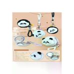 DGY STORE tkl100409 Sevimli Panda Tasarımlı Peluş Anahtarlıklı Ayna
