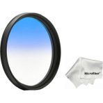 Dhd 52MM Lensler Için Gradual Degrade Kademeli Mavi Blue Efekt Filtre