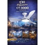 DHELEKTROMARKET CT-3000 Cenevre LED’li Tavan Vantilatörü Kumandalı