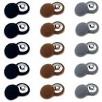 DHER 30 Adet Peluş Sarma Kumaş Düğmeler, Kumaş Kaplı Düğme 1 Delikli Kaşmir Kaban için Dekoratif Düğmeler, Yarı Küp Düğmeler Yün Rüzgarlık (A, 20 mm)