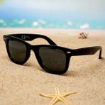 Di Caprio DC18196P Parlak Siyah Kare Unisex Güneş Gözlüğü