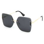 Di Caprio DC1841BLACK Siyah Gold Kristal Model Kesme Kadın Güneş Gözlüğü