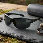 Di Caprio Dc3033gun Mat Siyah Yarım Çerçeve Oval Polarize Camlı Erkek Güneş Gözlüğü