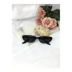 Di Caprio Tery Cat Eye Vintage Retro Kemik Siyah Kadın Güneş Gözlüğü