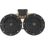 Dı Dıt Korna 12V Roleli Super Ton Büyük 13Mm Siyah Set / Ssko63