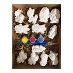 DİA HANDMADECOR 3D HAYVAN FİGÜRLÜ TAŞ BOYAMA SETİ ( ORTA BOY-MEDİUM)