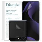 Diacube [3+3 Paket] Samsung Galaxy Z Flip 6, EPU+TPU Parlama Önleyici Mat Ekran Koruyucu, 3 Paket Tam Kapalı İç + 3 Paket Dış Film, Parmak İzini Önleme, Kendi Kendini İyileştirme, Hizalama Jig ile Kolay