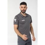 Diadora 1TSR06 Nacce Antrasit Gri Polo Yakalı Erkek T-shirt