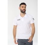 Diadora 1TSR06 Nacce Beyaz Polo Yakalı Erkek T-Shirt