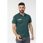 Diadora 1TSR06 Nacce Koyu Yeşil Polo Yakalı Erkek T-Shirt