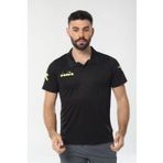 Diadora 1TSR06 Nacce Siyah Polo Yakalı Erkek T-Shirt