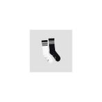 Diadora 2 Pack Striped Crew Socks M Siyah Beyaz Erkek 2li Çorap - D202531-955 - 43 - 46 - Siyah - Beyaz