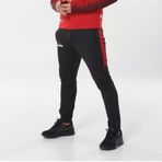 Diadora Ritim Erkek Likralı Siyah Kırmızı Eşofman Altı