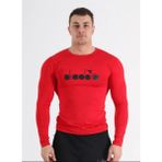 Diadora Soloben - Erkek Kırmızı Uzun Kollu Spor T-Shirt - Tsrt-Zn - 2XL