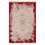 Diamente Dm005j Krem Kırmızı Çerçeveli Halı Modern Klasik Desen 100 Tarak Bambu Viskon İpek Serisi 160 X 230 Kırımız Krem