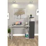 Diamond Dolaplı Çalışma Masası Antrasit - 120 x 122 x 45